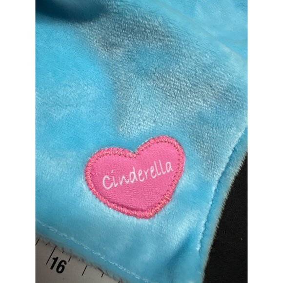 Disney Baby Cinderella Plush Security Blanket Lovey Blue & Pink 14" Soft Cuddly - Picture 3 of 9
